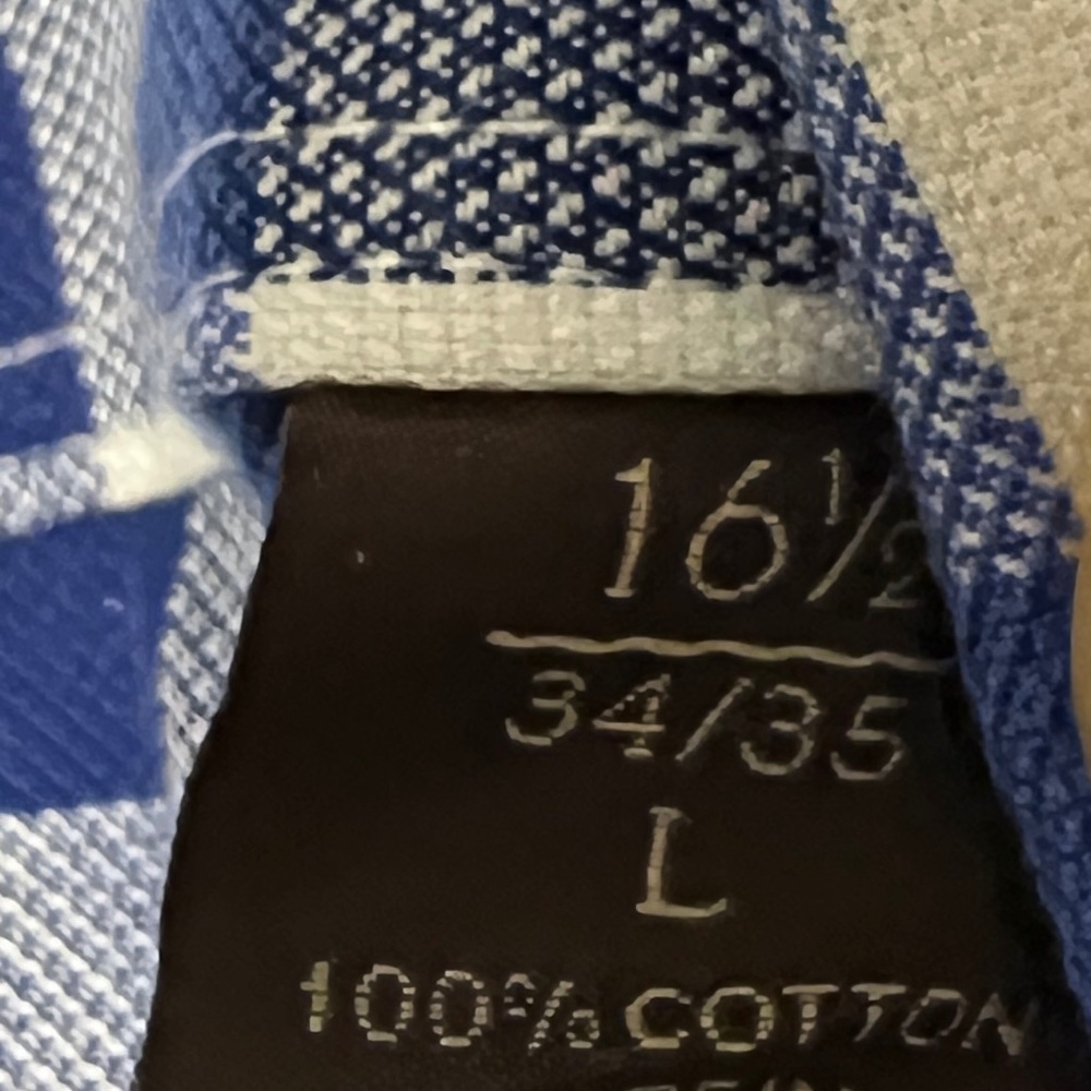 Mens L Tasso Elba Button Down shirt